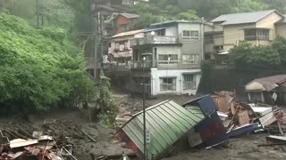 Japan landslides kills at least two, many more missing