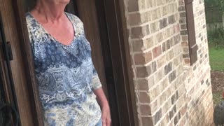 Woman Receives Strange Proposal at Front Door