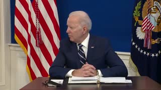 President Joe Biden talks about the pandemic