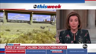 Pelosi Blames Trump For Biden's Border Crisis