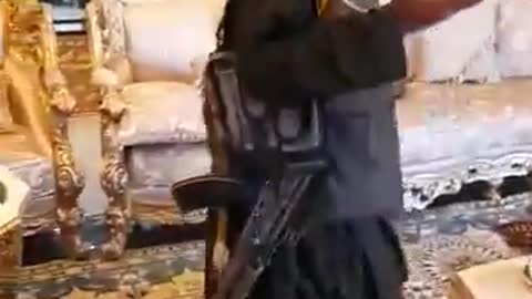 Taliban inside General Dostum’s house.