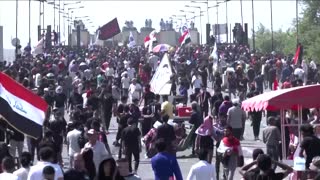 Iraqis take to the streets on protest anniversary