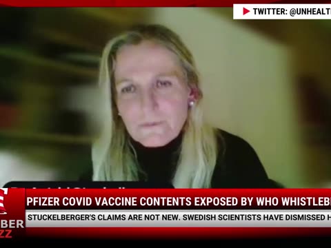 Pfizer Covid Vaccine Contents Exposed By WHO Whistleblower