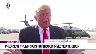 President Trump Says FBI Should Investigate Joe Biden (NEWS | USA)