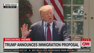 Trump unveils new immigration plan in White House Rose Garden