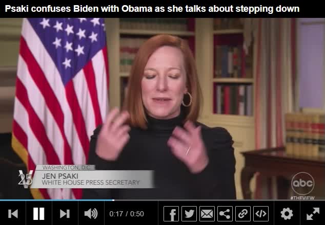 Suzost 🚛 🇺🇸 On Gettr Jen Psaki Confuses Biden With Obama As She Talks