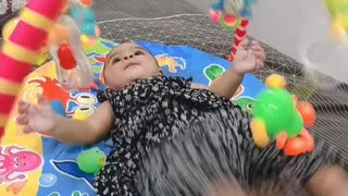 Cute Baby playing with her Toys!
