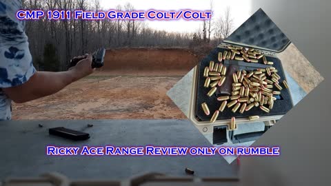 FUDDRUNNER! - CMP 1911 - Field Grade Colt/Colt first shots