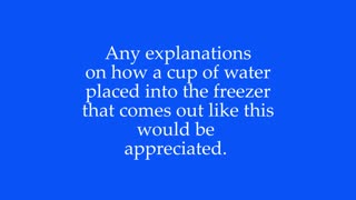 How Does Water Freeze Like This?