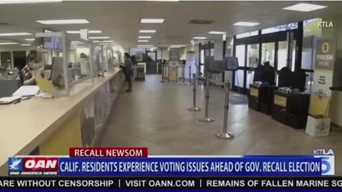 Voting issues with Governor Gavin's Recall Election