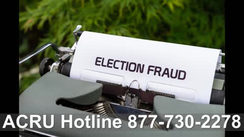 Help Stop Voter Fraud