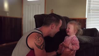 Daddy making baby Avery historically laugh!