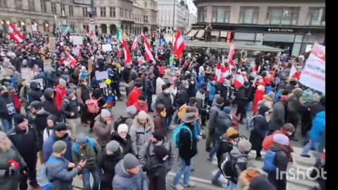 Giant protest against Vax mandates in Vienna, Austria [December 4th, 2021] #ArrestBillGates