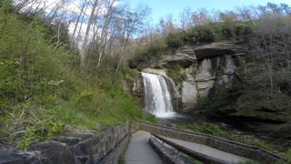 My Daughter and I visit Looking Glass Falls