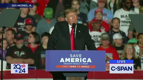 President Trump Praises Arizona Rep. Mark Finchem at Des Moines Rally
