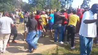 ANC members and EFF members clash in Pietermaritzburg