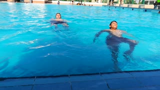 Sunny Time In Pool , Summer Vacation