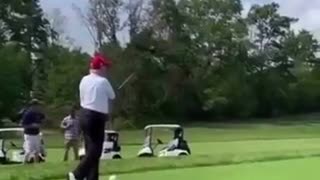 Trump SCHOOLS Biden On The Golf Course: "Think Biden Can Hit A Ball Like That?"