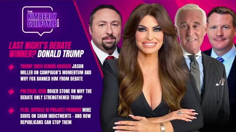 Who Was the Debate Winner? DONALD TRUMP, Plus Full Coverage of Fulton County Corruption, Live with Jason Miller, Roger Stone, and Mike Davis | Ep. 51