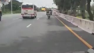 Man Driving Motorcycle and Chilling