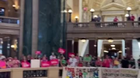 CRAZED Pro-Abortion Extremists POUR INTO Wisconsin Capital