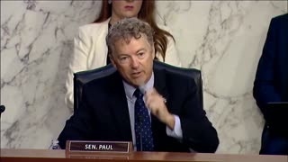 RAND PAUL PUTS HHS SECRETARY BECERRA IN HIS PLACE