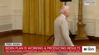 Sleepy Joe SHAMELESSLY Leaves Press Conference Without Answering Questions!