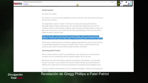 29-MAY-2022 Revelación Importante de Gregg Phillips a Patel Patriot