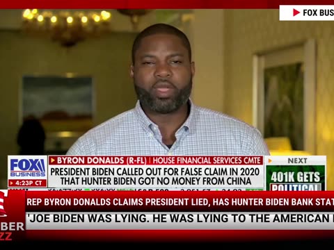 WATCH: Rep Byron Donalds Claims President Lied, Has Hunter Biden Bank Statements