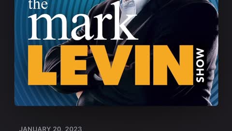 Mark Levin Reads my Article (01/20/23)