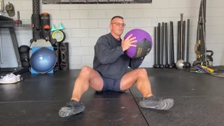 Exercise Technique #8 Medicine Ball: Windshield Rotation to Push-up