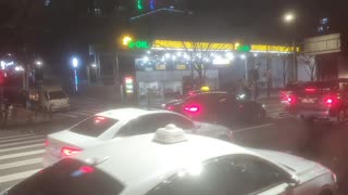 Seoul South korea Street night view