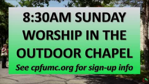 Worship Service 10 am Sunday, January 3, 2021