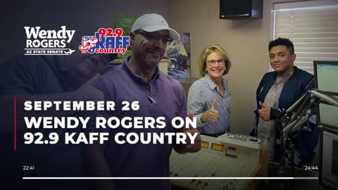 Arizona Sen. Wendy Rogers Interview on KAFF Country