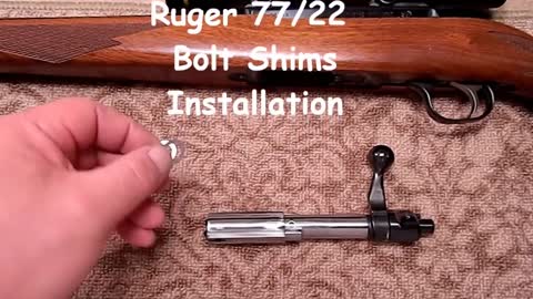 Ruger 77/22 and 77/17 Bolt Shim Installation - Our Original 77/22 Bolt Shims