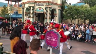 Disney Drummers and Bagpipes doing Holiday Songs Part 3