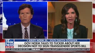 Tucker, Noem Dispute South Dakota Bill Banning Biological Males From Women's Sports