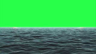 ocean green screen background keying video