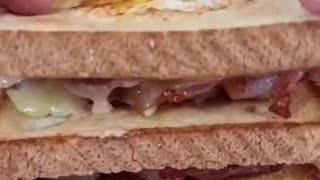 Bacon Cheese and Egg Sandwich - simple cooking