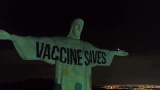 Rio de Janeiro's Christ the Redeemer pushes vaxx