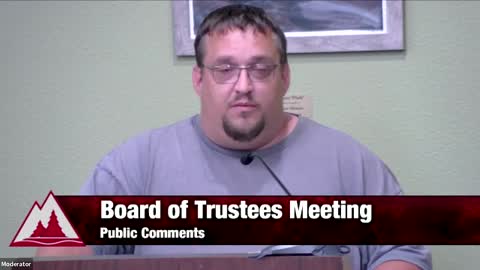 Randy - Public Comment North Idaho College Board of Trustee Meeting August 2022