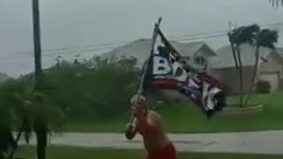 Patriot Stands Up To Hurricane Ian