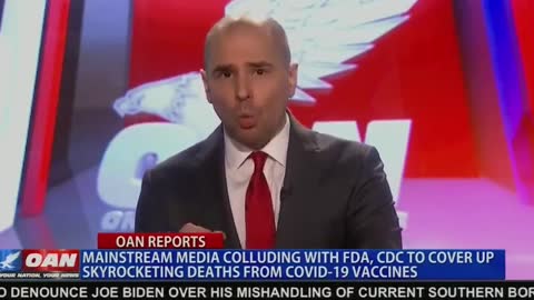 Pearson Sharp of OAN discussing C19 vaccine injuries