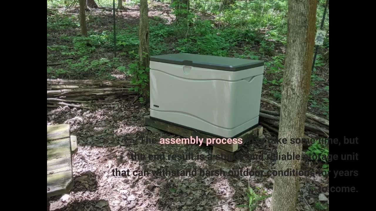 116 Gal. Heavy-Duty Outdoor Resin Storage Deck Box