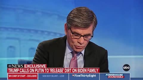 Stephanopoulos To WH: ‘Is the President Confident’ His Son ‘Didn’t Break the Law?’