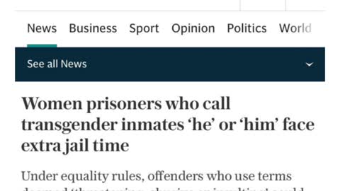 Women in NJ prison face additional time for using wrong pronouns. Trump Biden Tucker