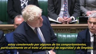 Johnson defiende en el Parlamento que no mintió sobre fiestas en Downing Street