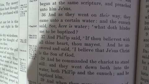Philip baptizes an ethiopian
