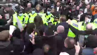 London - Protesters Clash with Police