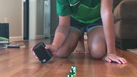 Cool Dice Stack With Green Dice